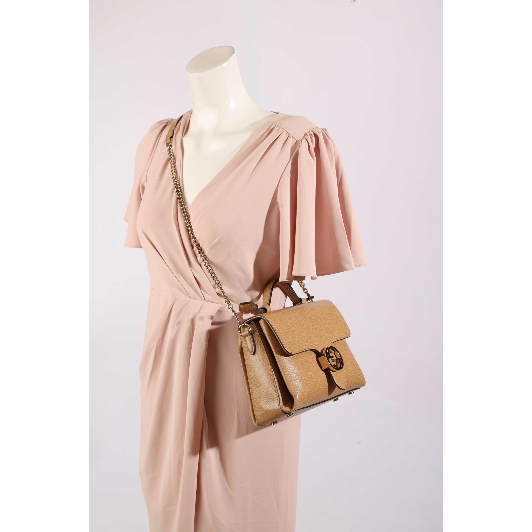Gucci Beige Interlocking GG Cross Body Bag