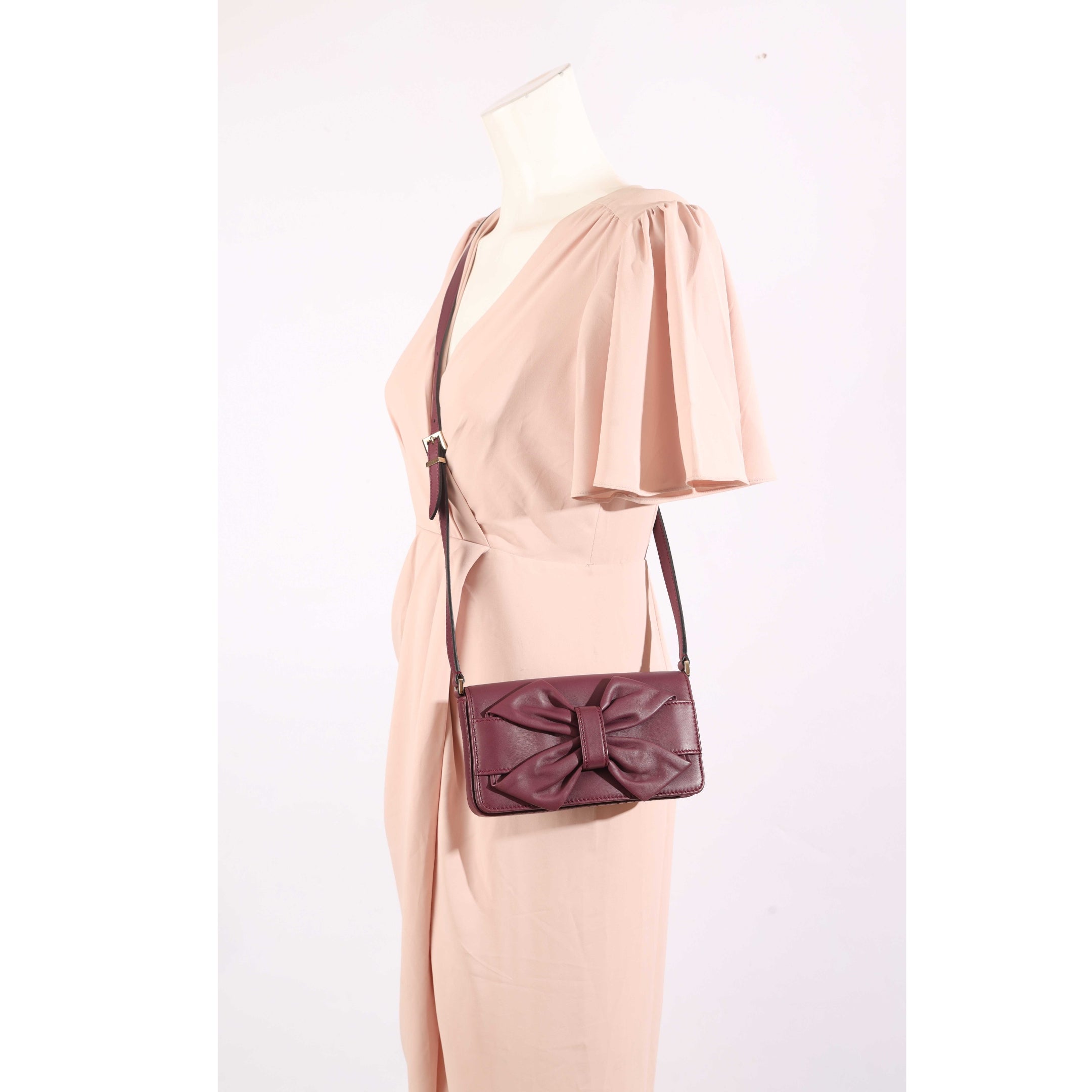 Valentino Purple Bow Crossbody Bag