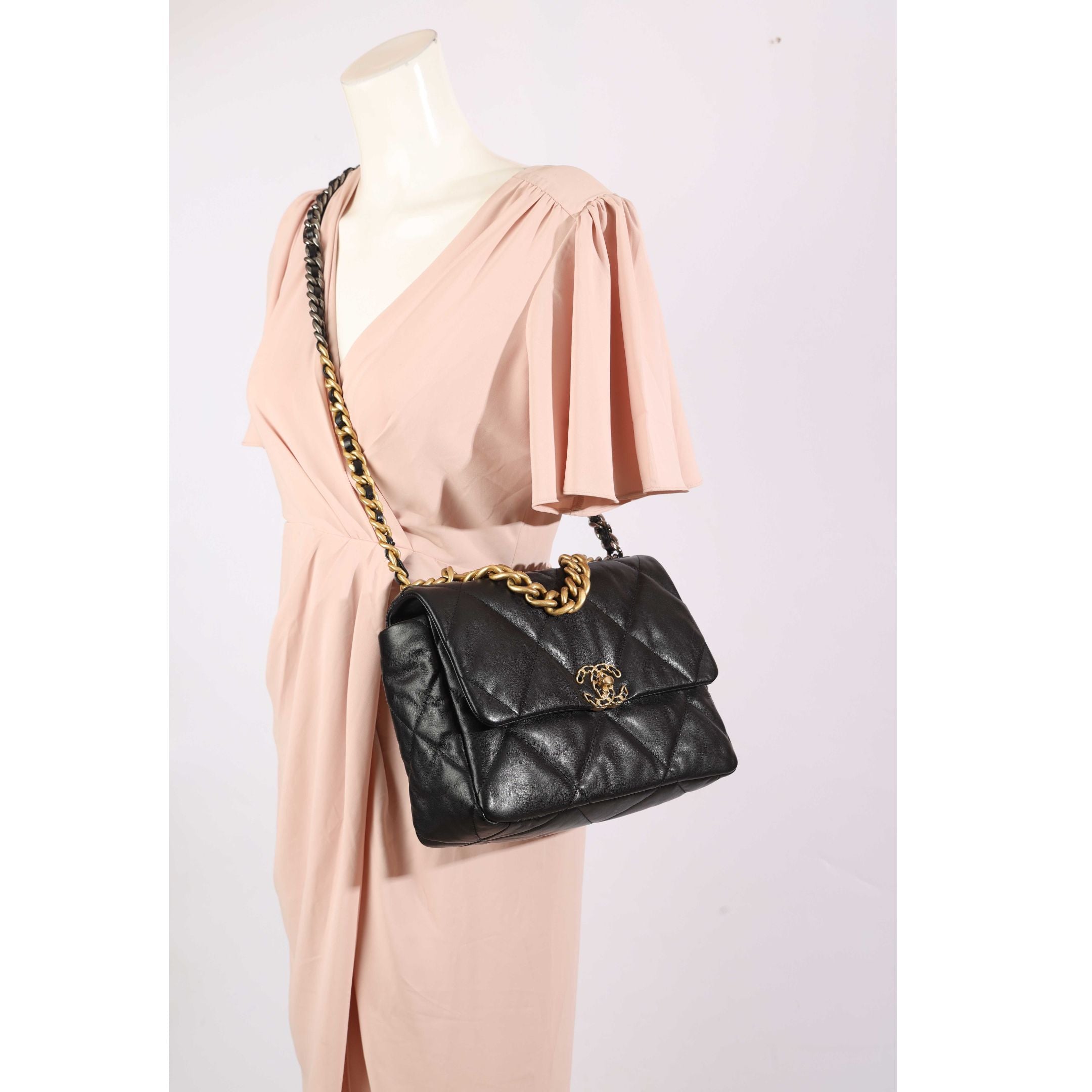 Chanel Lambskin Quilted Flap Black