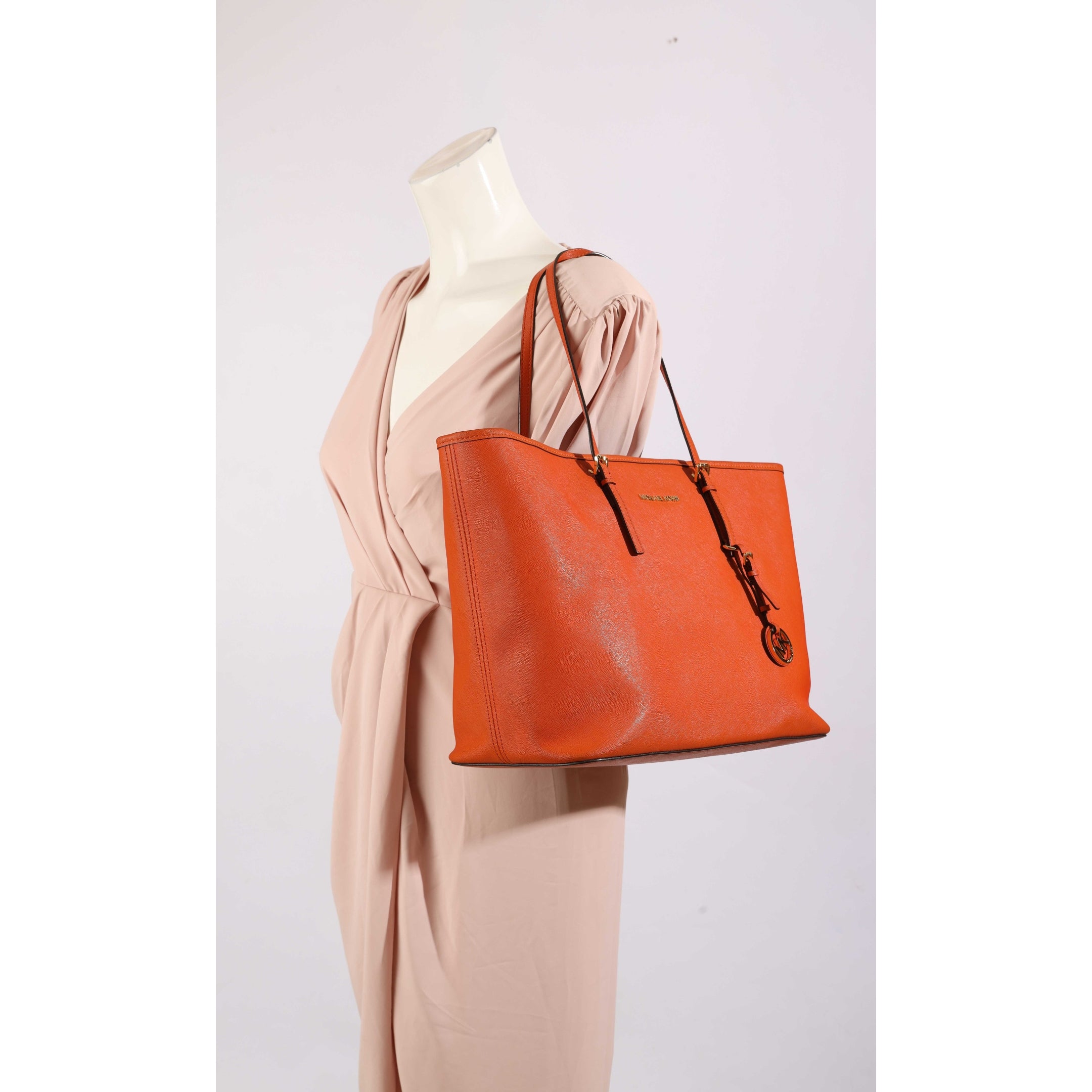 Michael Kors Orange Jet Set Travel Tote