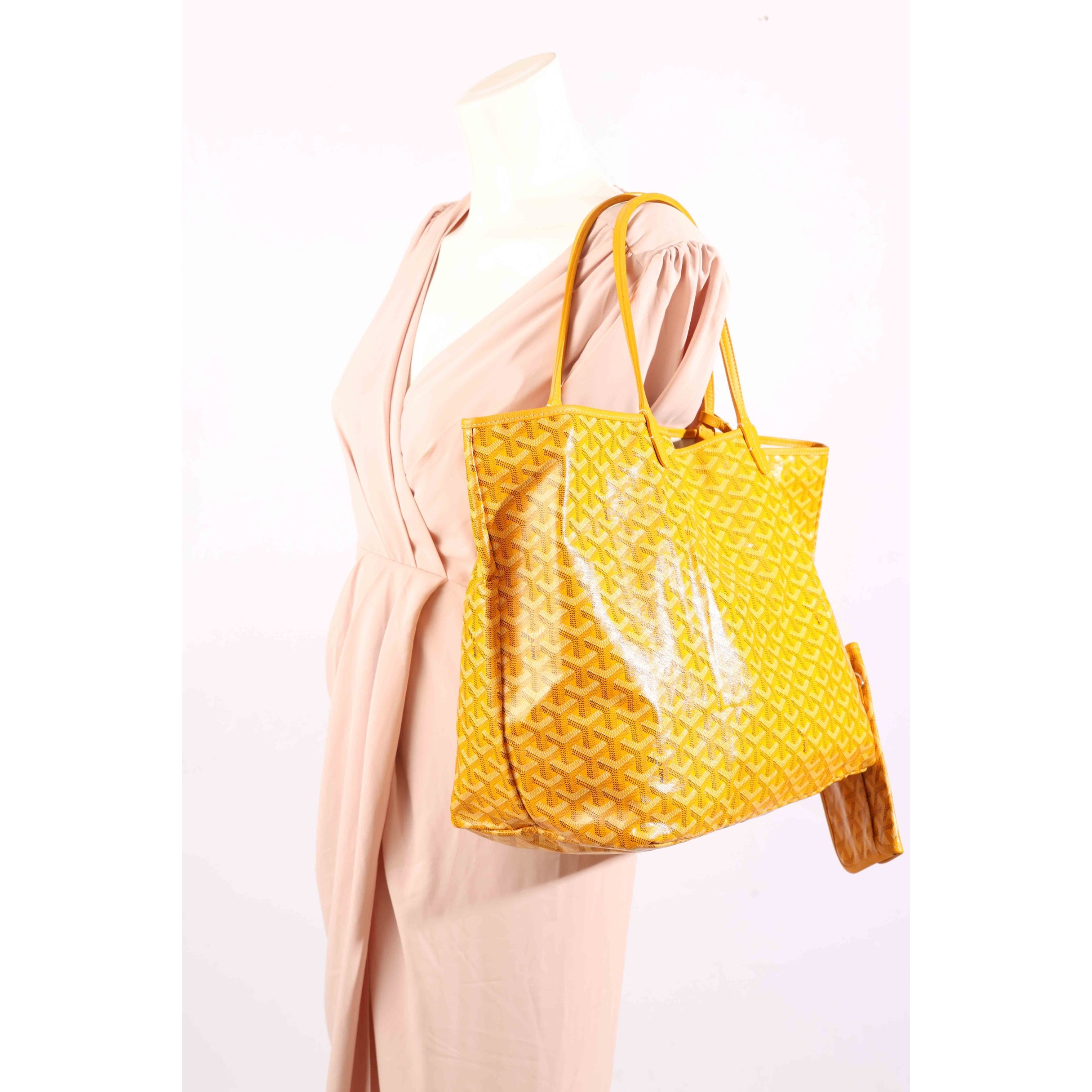 Goyard Yellow Goyardine Saint Louis GM Tote