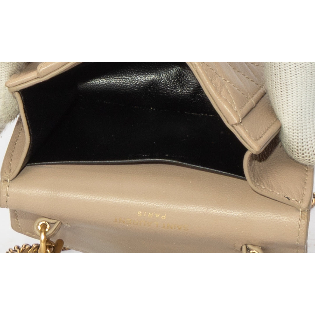 Saint Laurent Quilted Micro Gaby Crossbody Bag