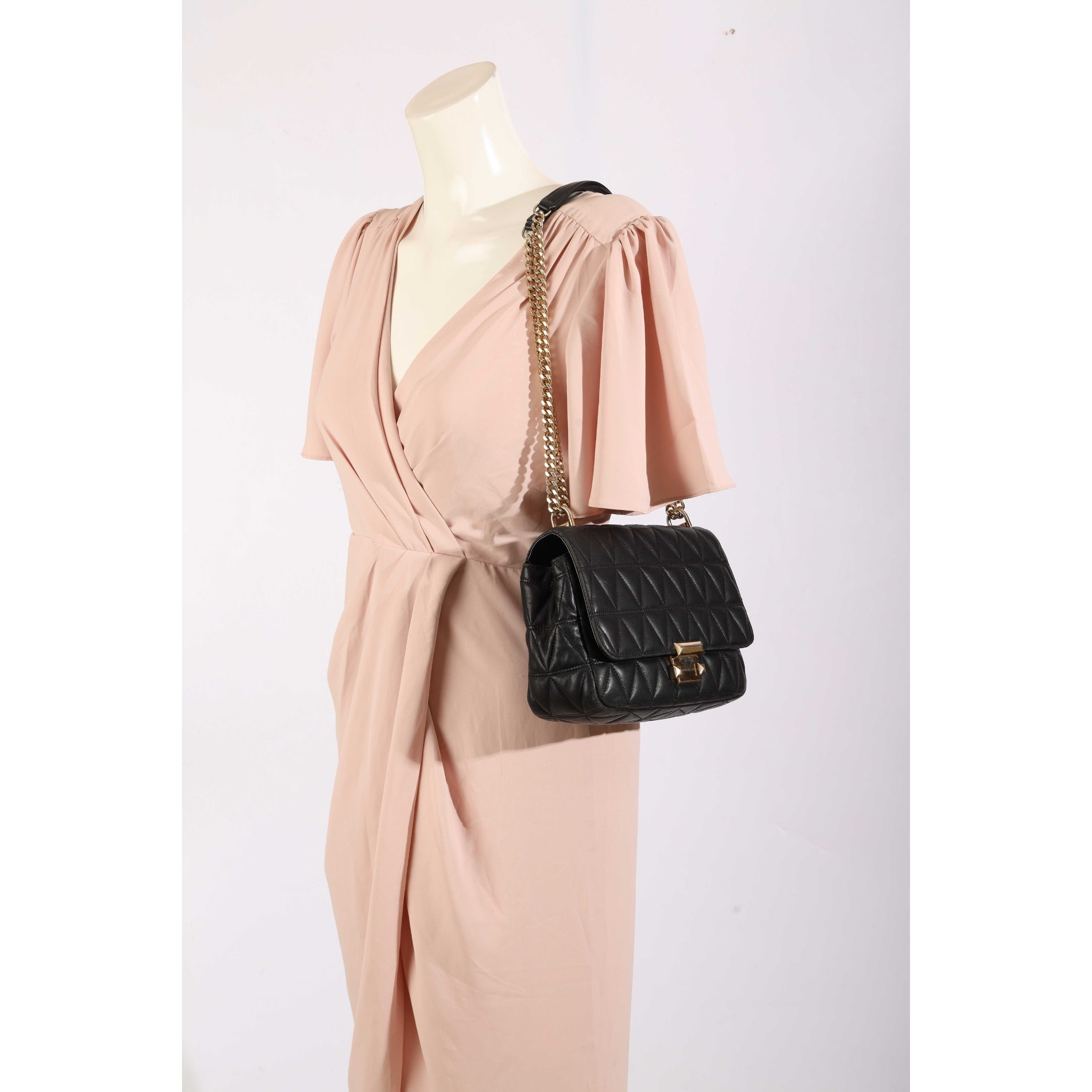 Michael Kors Black Quilted Sling