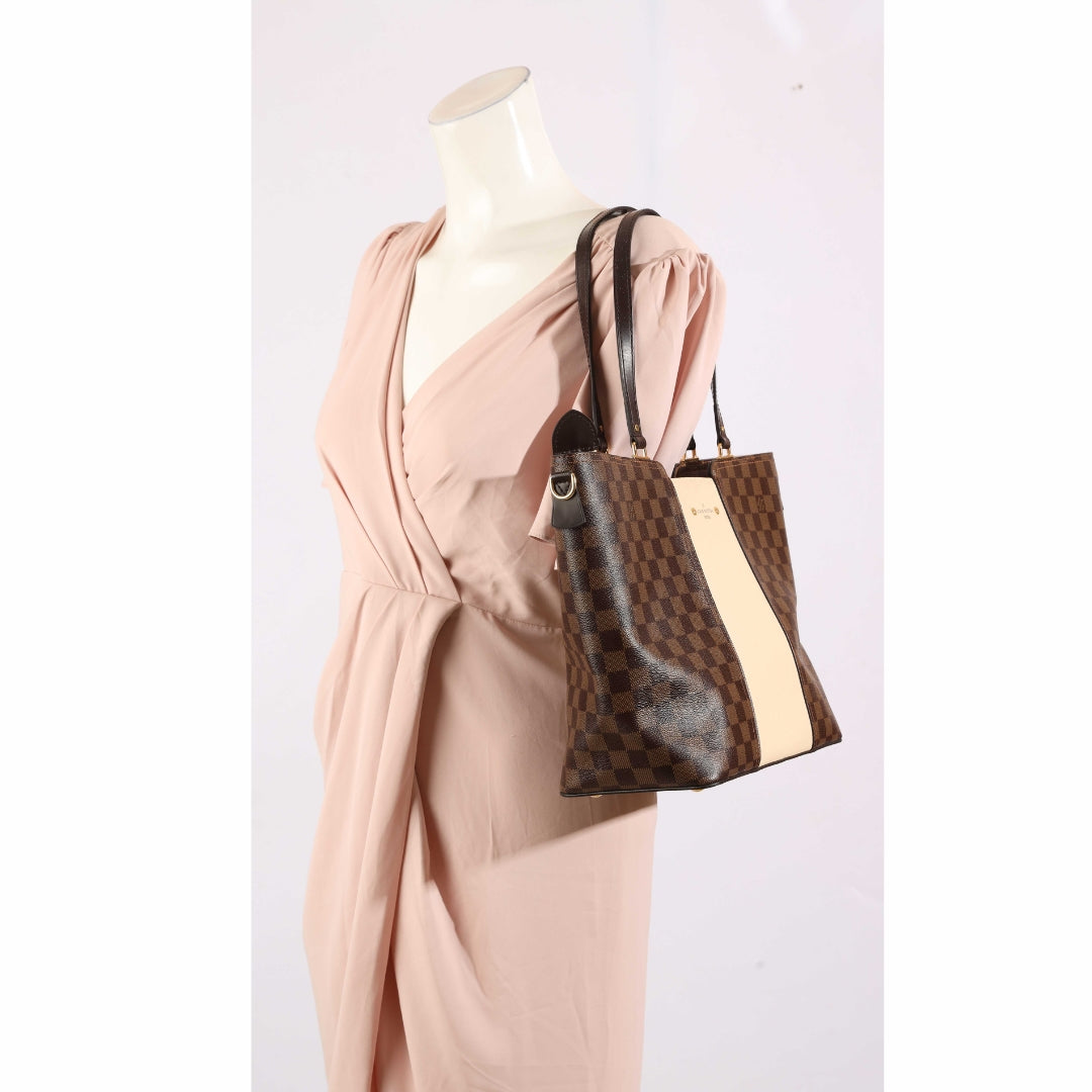 Louis Vuitton Damier Canvas Taurillon Jersey Tote