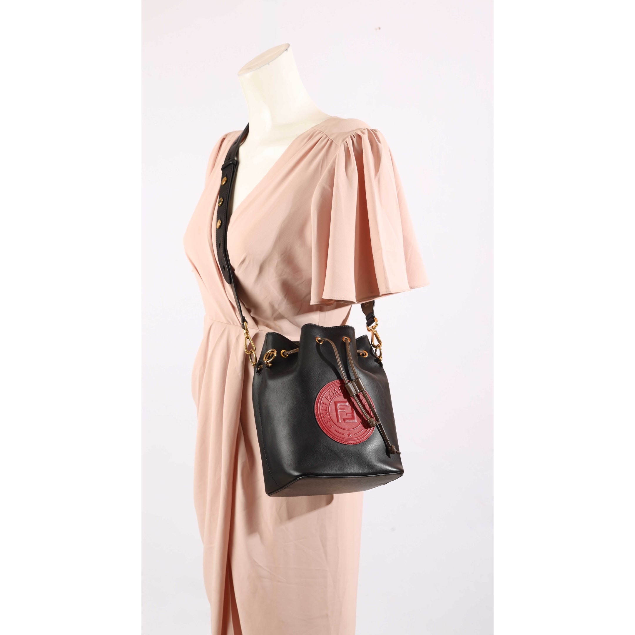 Fendi Mon Tresor Black Bucket Crossbody Bag