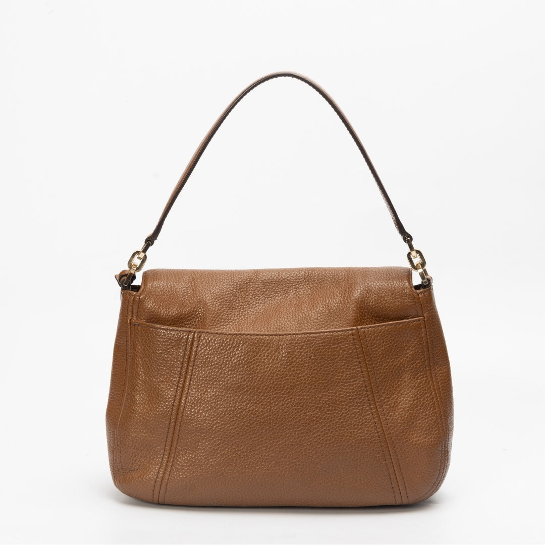 Michael Kors Bedford Medium Pebbled Leather Shoulder Bag