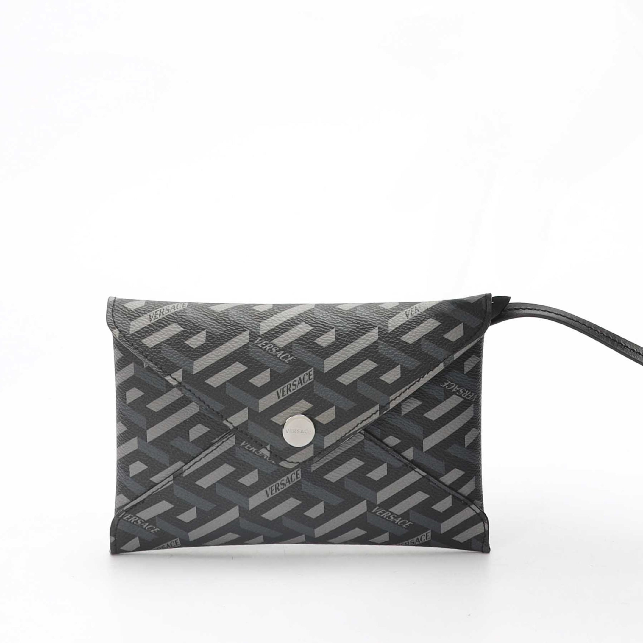 Versace Medusa Tag Canvas Tote