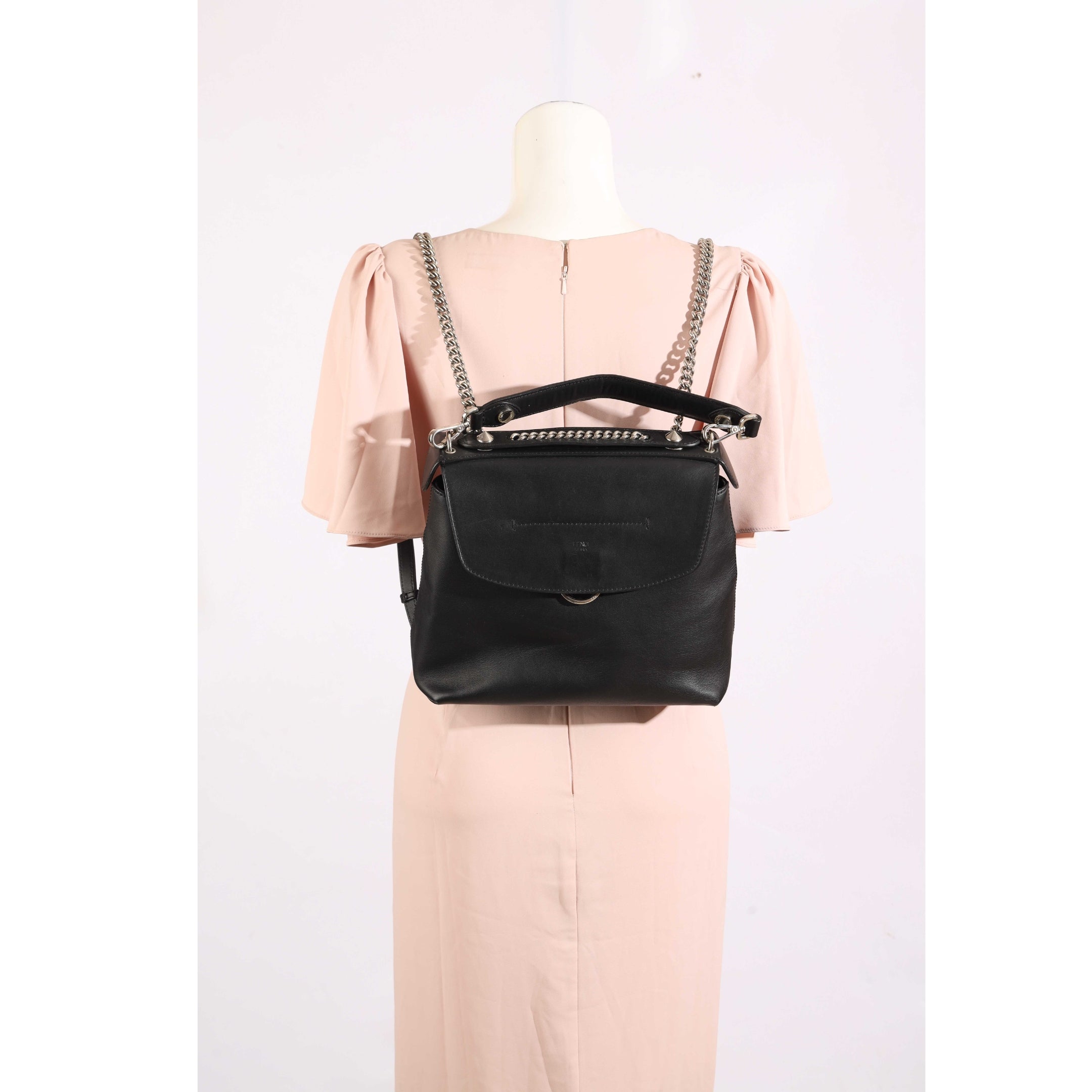 Fendi Black Back to School Backpack