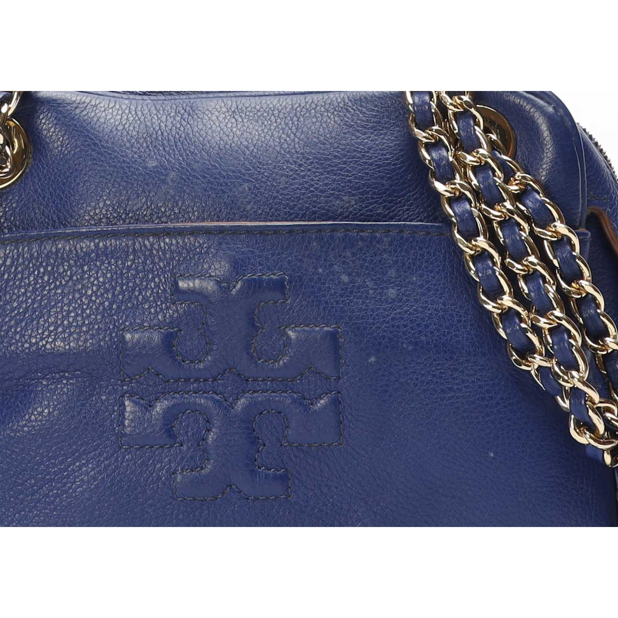 Tory Burch Blue Thea Chain Crossbody Bag