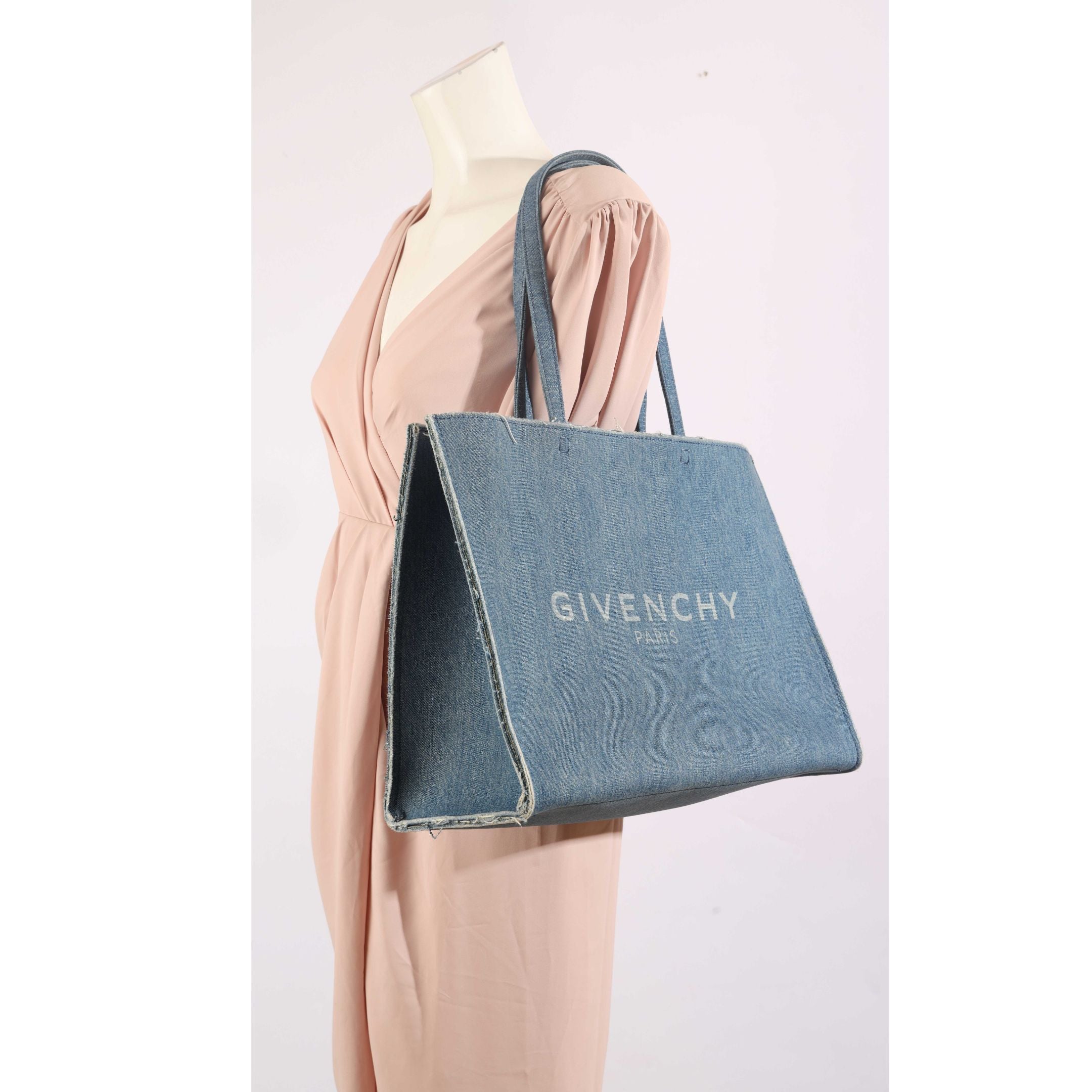 Givenchy Blue Denim Shopping Tote