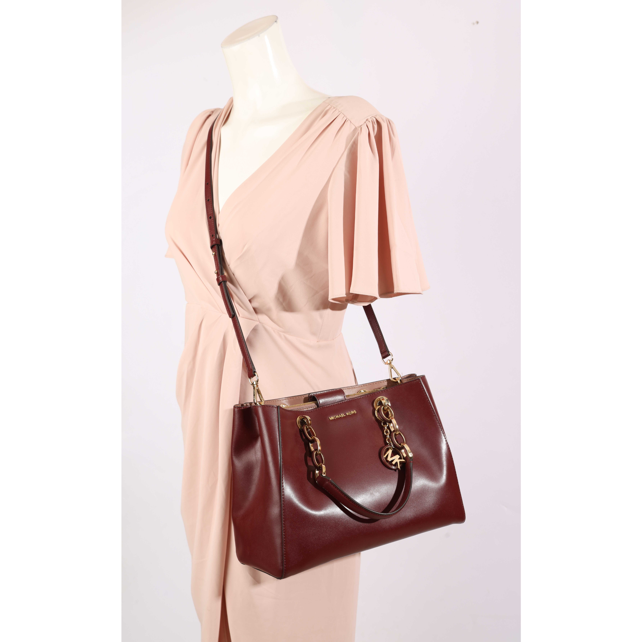 Michael Kors Cynthia Red Satchel