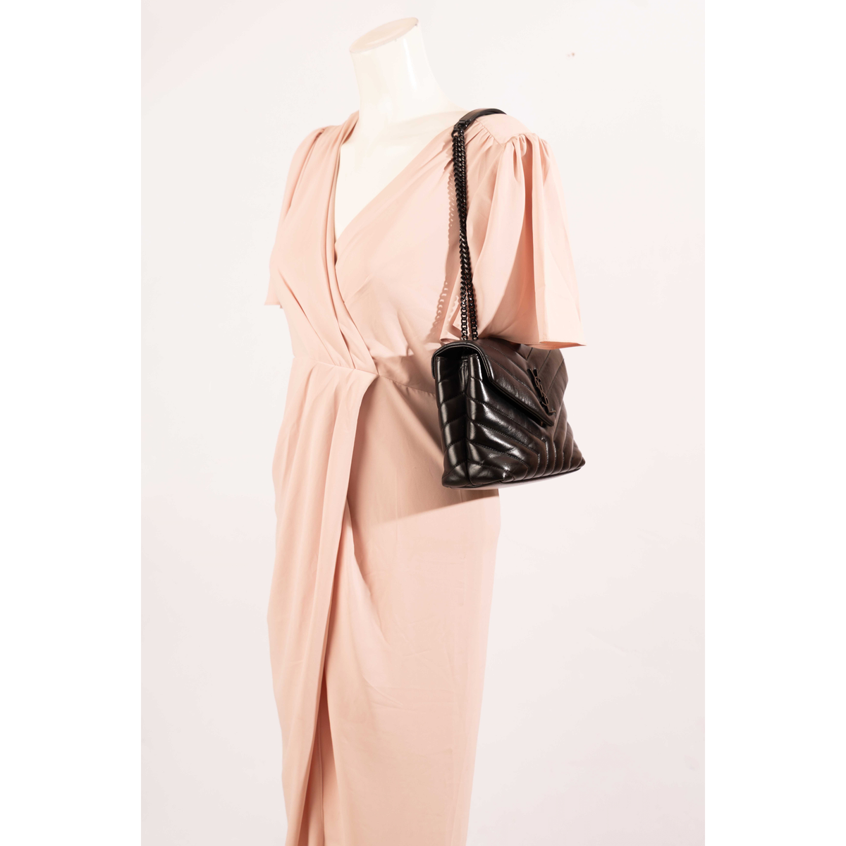 Saint Laurent Black Convertible Shoulder Bag