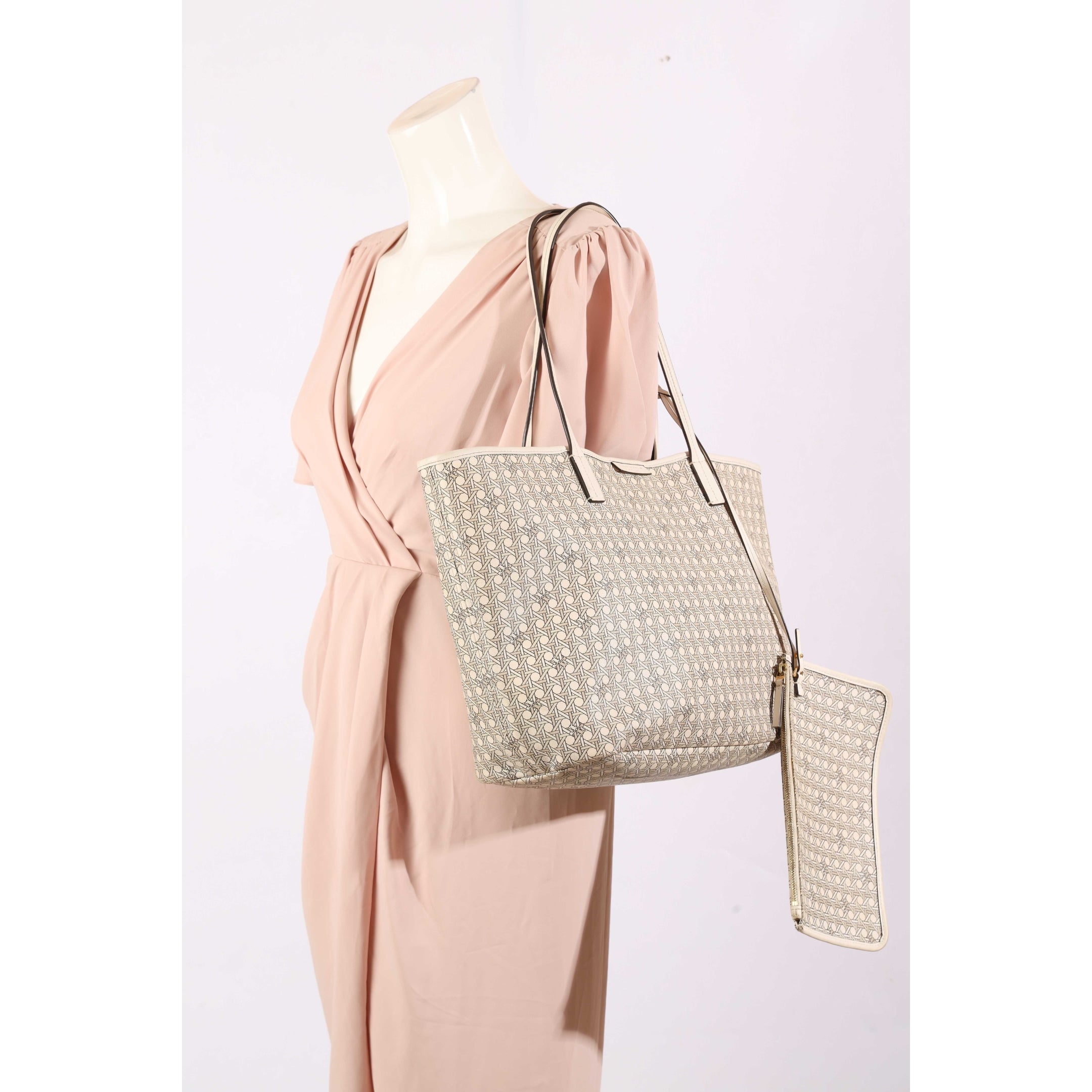 Tory Burch Ivory Ever Ready Tote