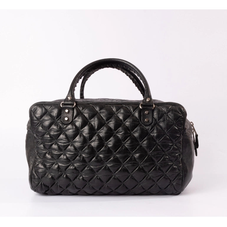Balenciaga Plombe Quilted Chevre Satchel