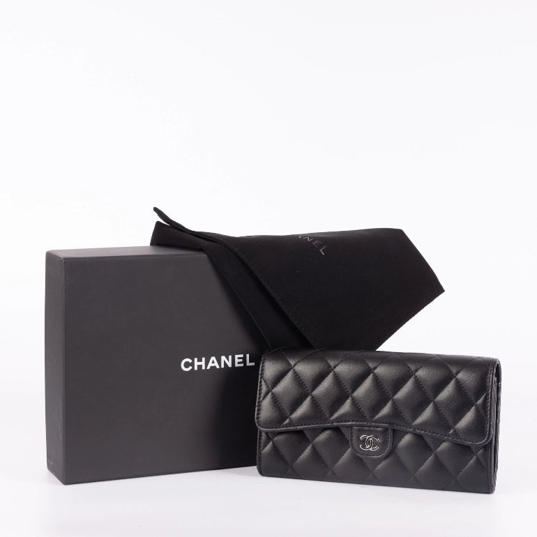 Chanel Quilted Classic Long Flap Wallet