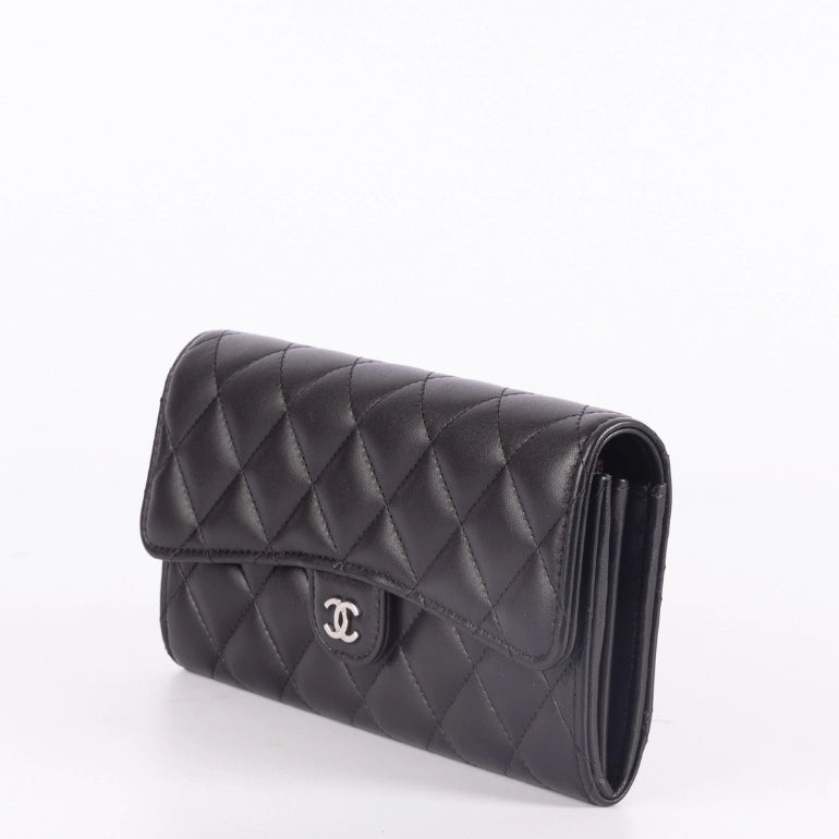 Chanel Quilted Classic Long Flap Wallet