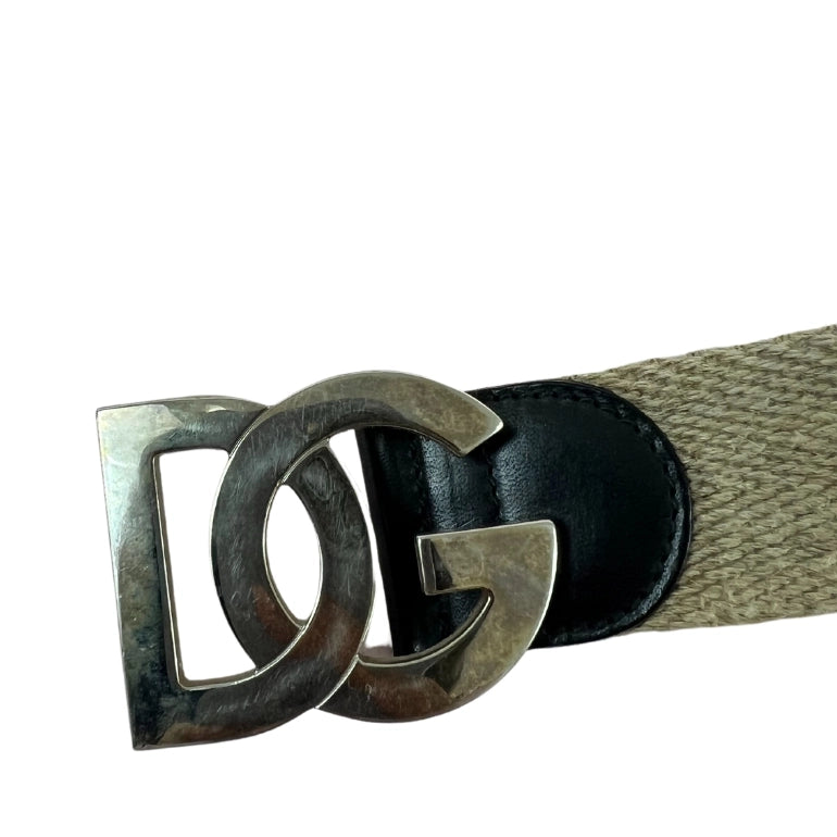 Dolce & Gabbana Logo Plaque Waist Belt