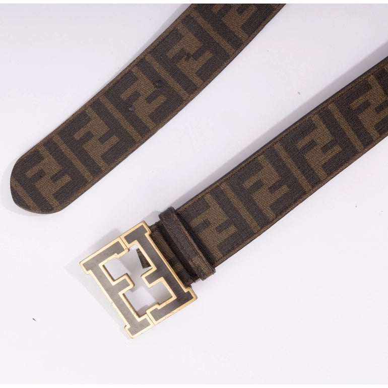 Fendi Zucca FF Logo Buckle Belt