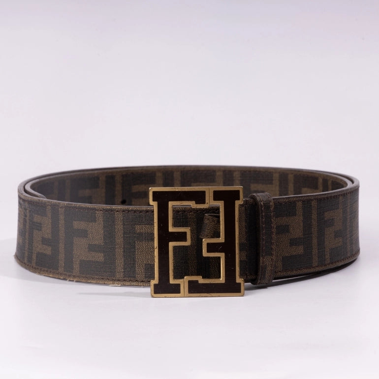 Fendi Zucca FF Logo Buckle Belt