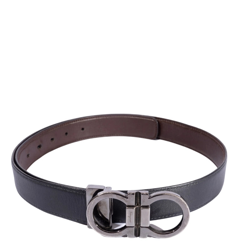 Ferragamo Gancini Logo Reversible Waist Belt