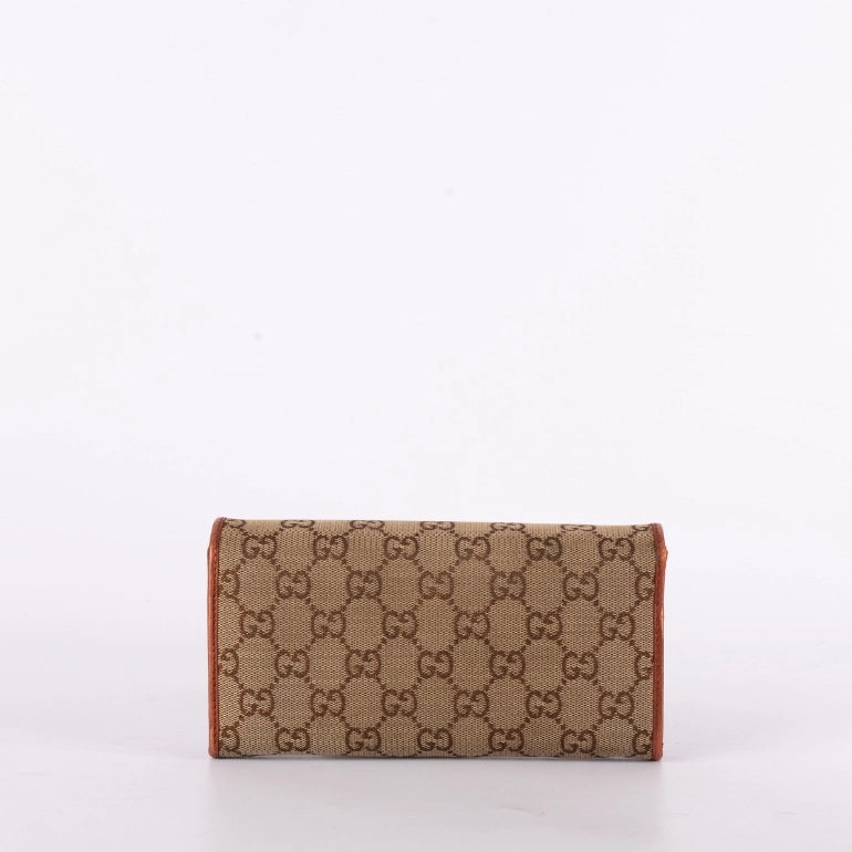 Gucci Brown GG Canvas Long Wallet