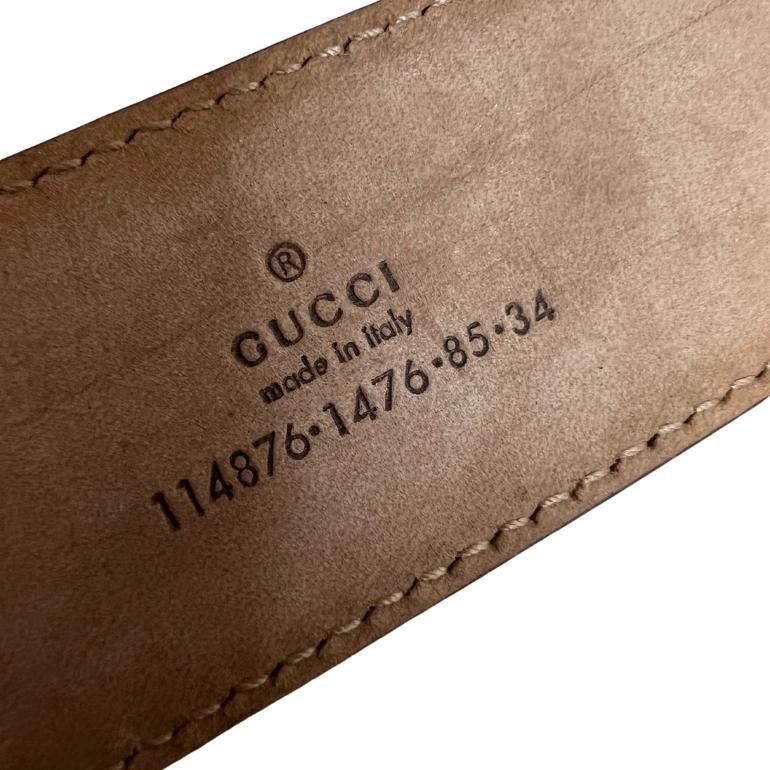Gucci Interlocking GG Guccissima Belt