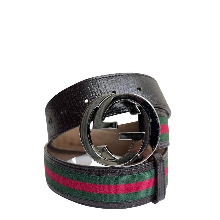 Gucci Interlocking Web Waist Belt
