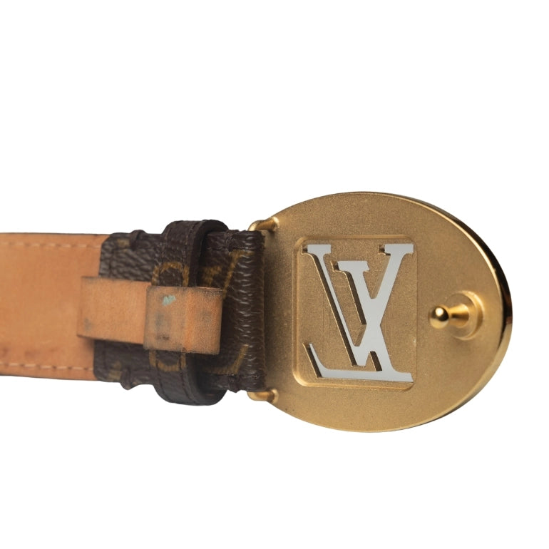 Louis Vuitton Monogram Cut Oval Waist Belt