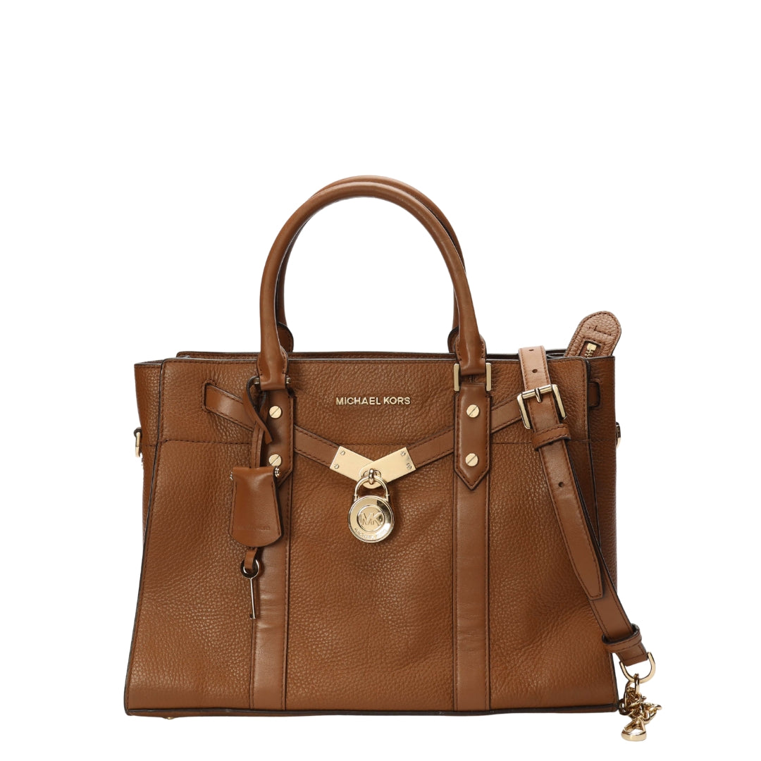Michael Kors Nouveau Hamilton Brown Satchel
