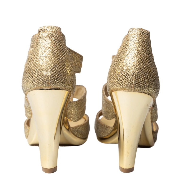 Michael Kors Berkley T Strap Zip Front Sandals