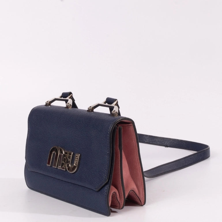 Miu Miu Logo Turnlock Shoulder Bag