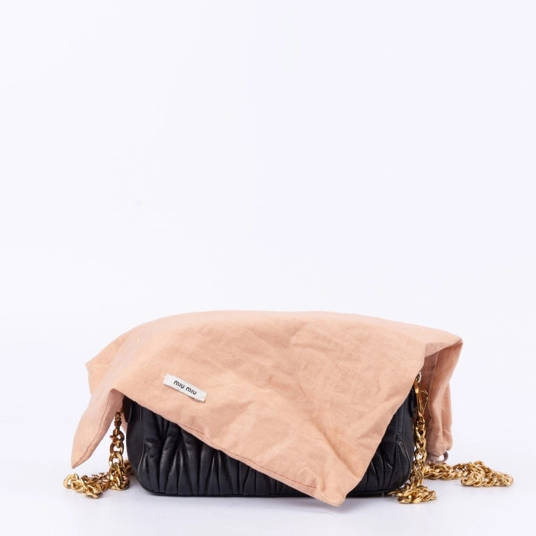 Miu Miu Matelasse Double Zip Pochette