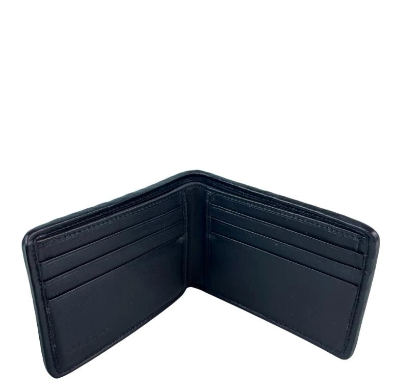 Salvatore Ferragamo Woven Leather Bi-Fold Wallet