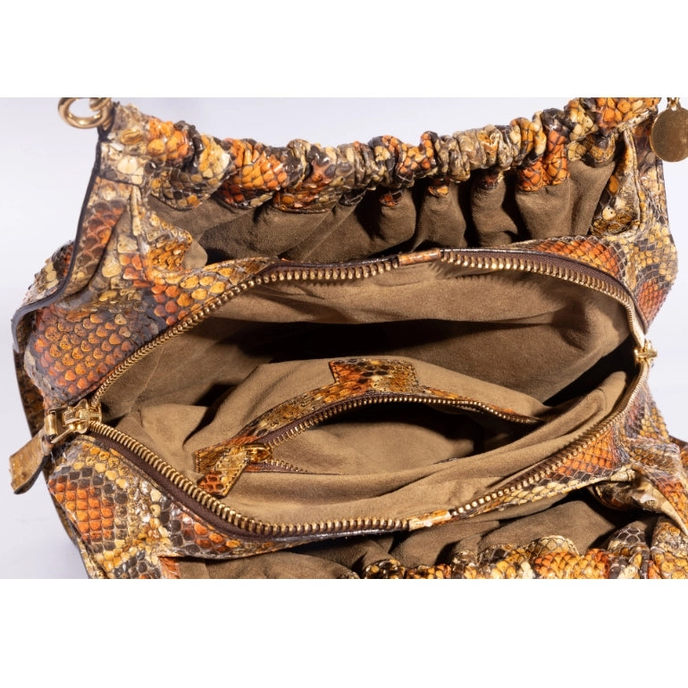 Tom Ford Carine Python Leather Shoulder Bag