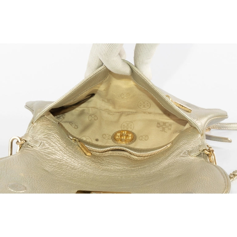 Tory Burch Metallic Leather Crossbody Bag