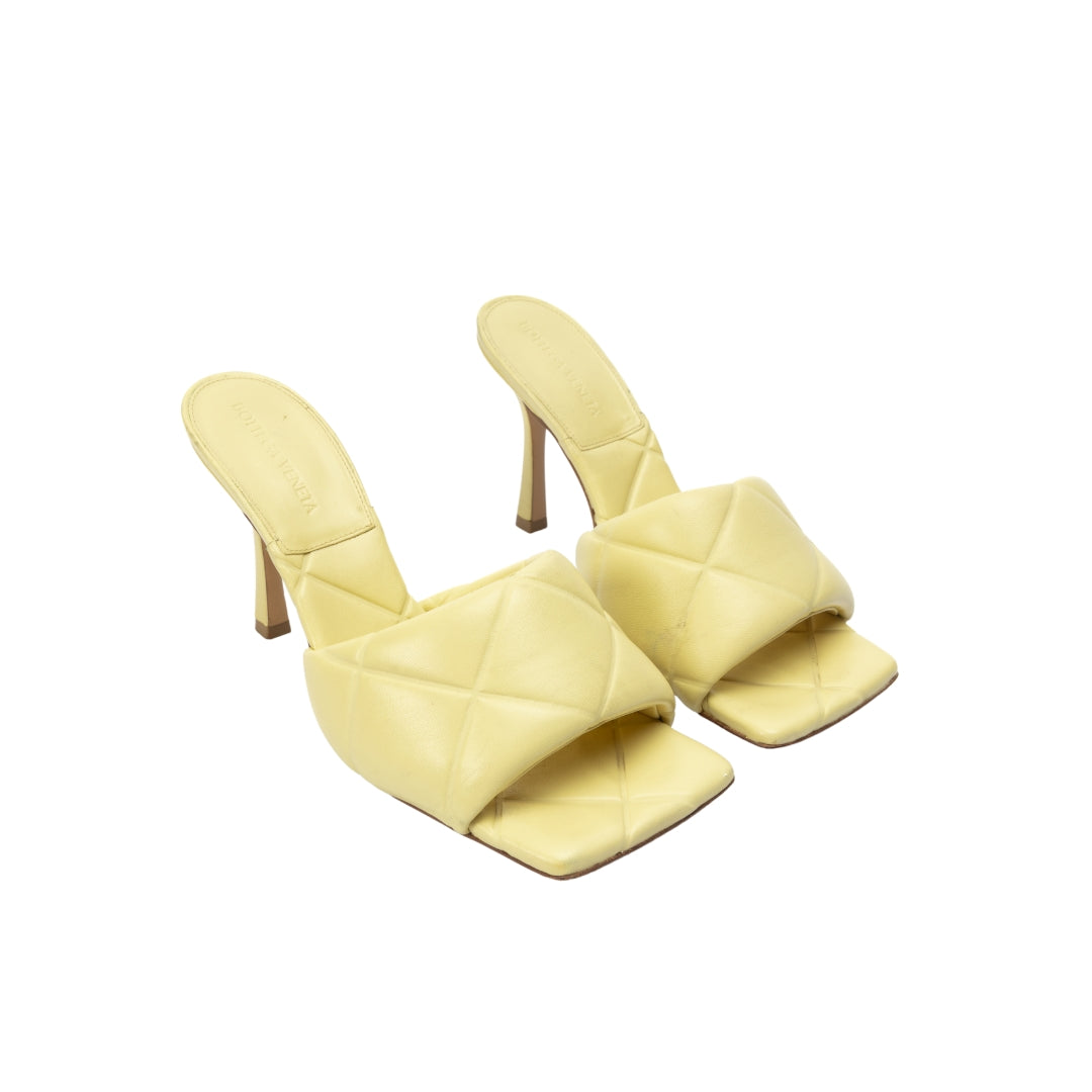Bottega Veneta Lido Woven Nappa Stiletto Heels