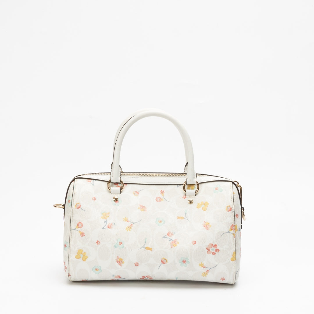 Coach Rowan Mystical Floral Print Satchel Bag