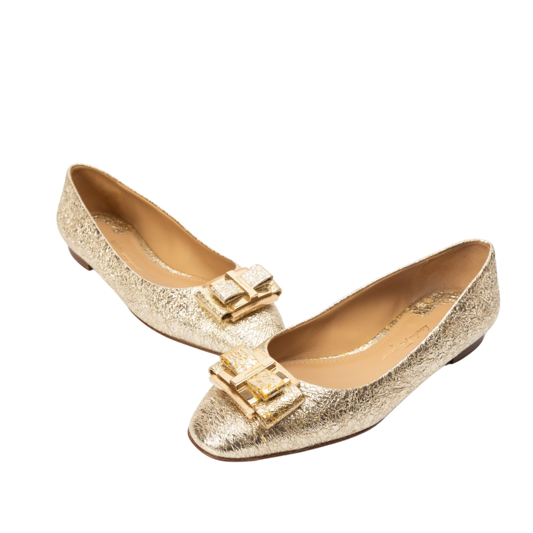 Ferragamo Vara Bow Ballet Flats