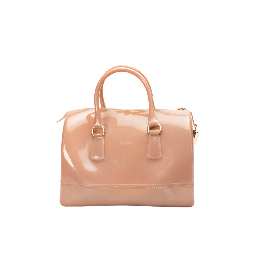 Furla Glossy Rubber Candy Satchel