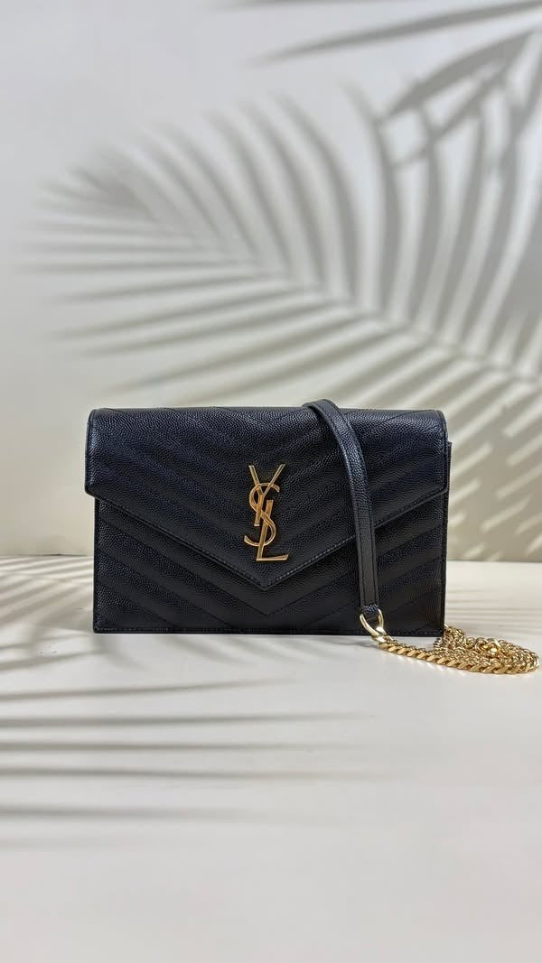 Saint Laurent Cassandre wallet on chain