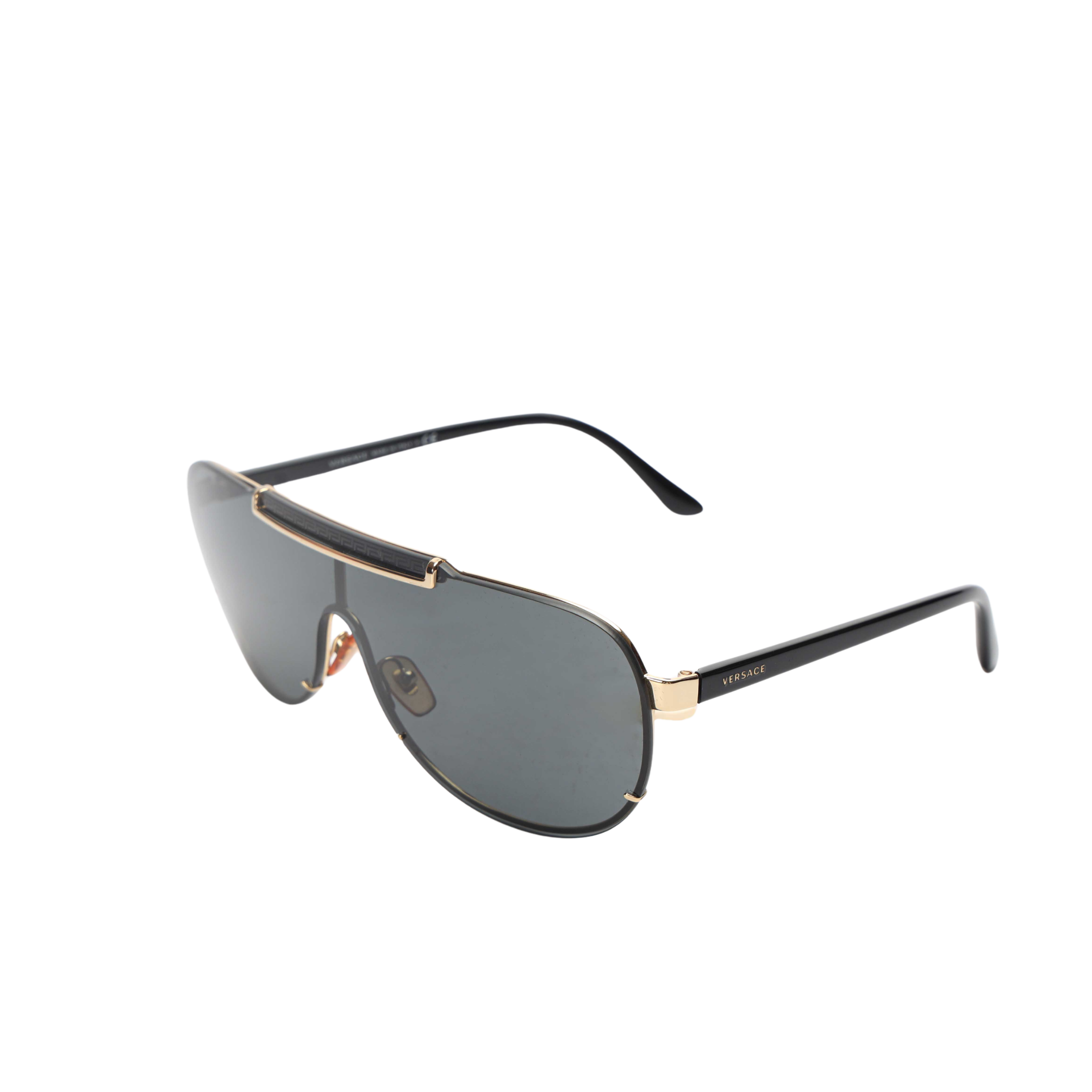Versace Black Shield Sunglasses